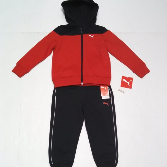 blue and red puma tracksuit